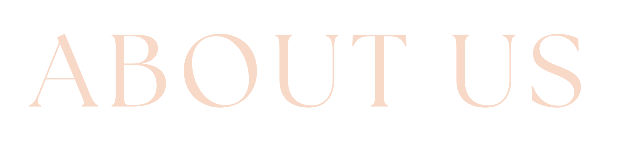 ABOUTUSメイン装飾文字：2000-500