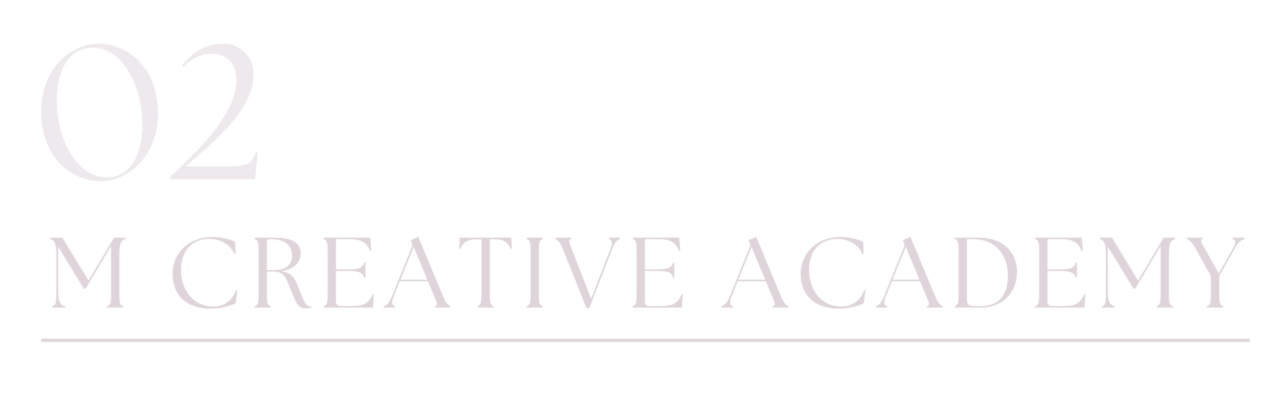 A柱：M CREATIVE ACADEMY